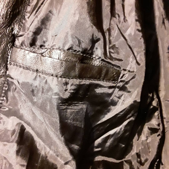 vintage leather coat - Picture 3 of 8